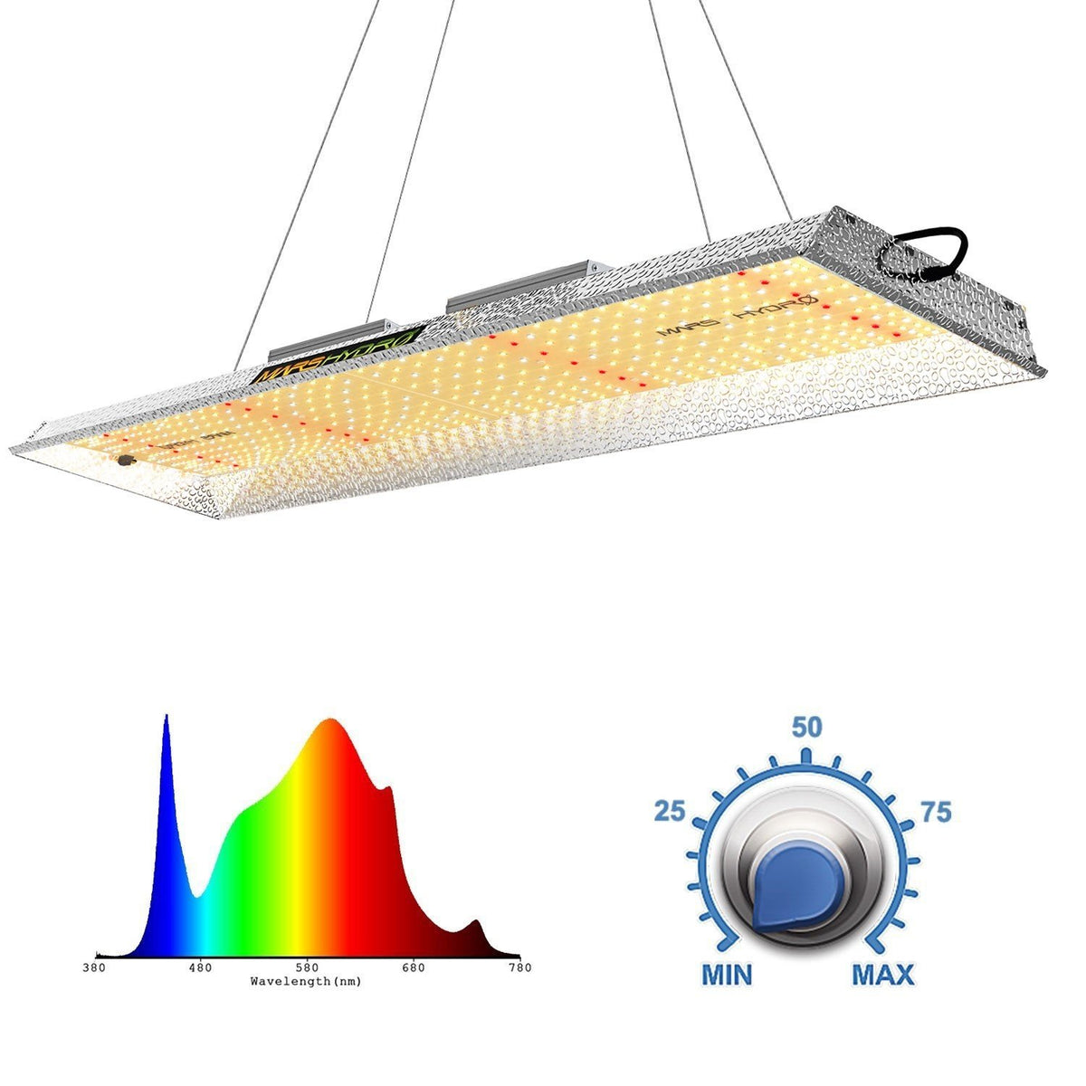 MARS HYDRO TSL 2000 FULL SPECTRUM 300W DIMMABLE LED GROW LIGHT – Northwest  Grow Supply